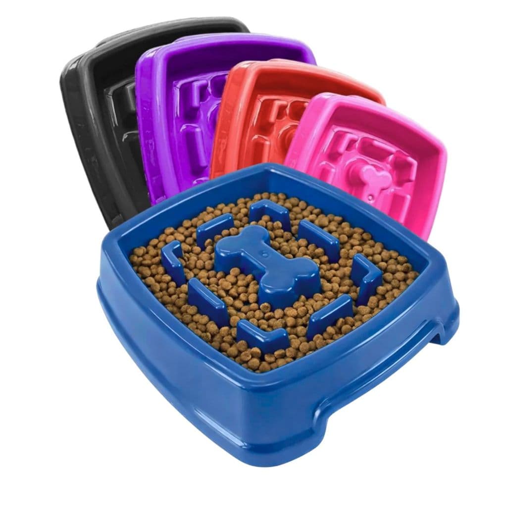 Comedouro Lento Educativo Interativo Pet para Cachorro Cães 650ml Adestramento Anti estress