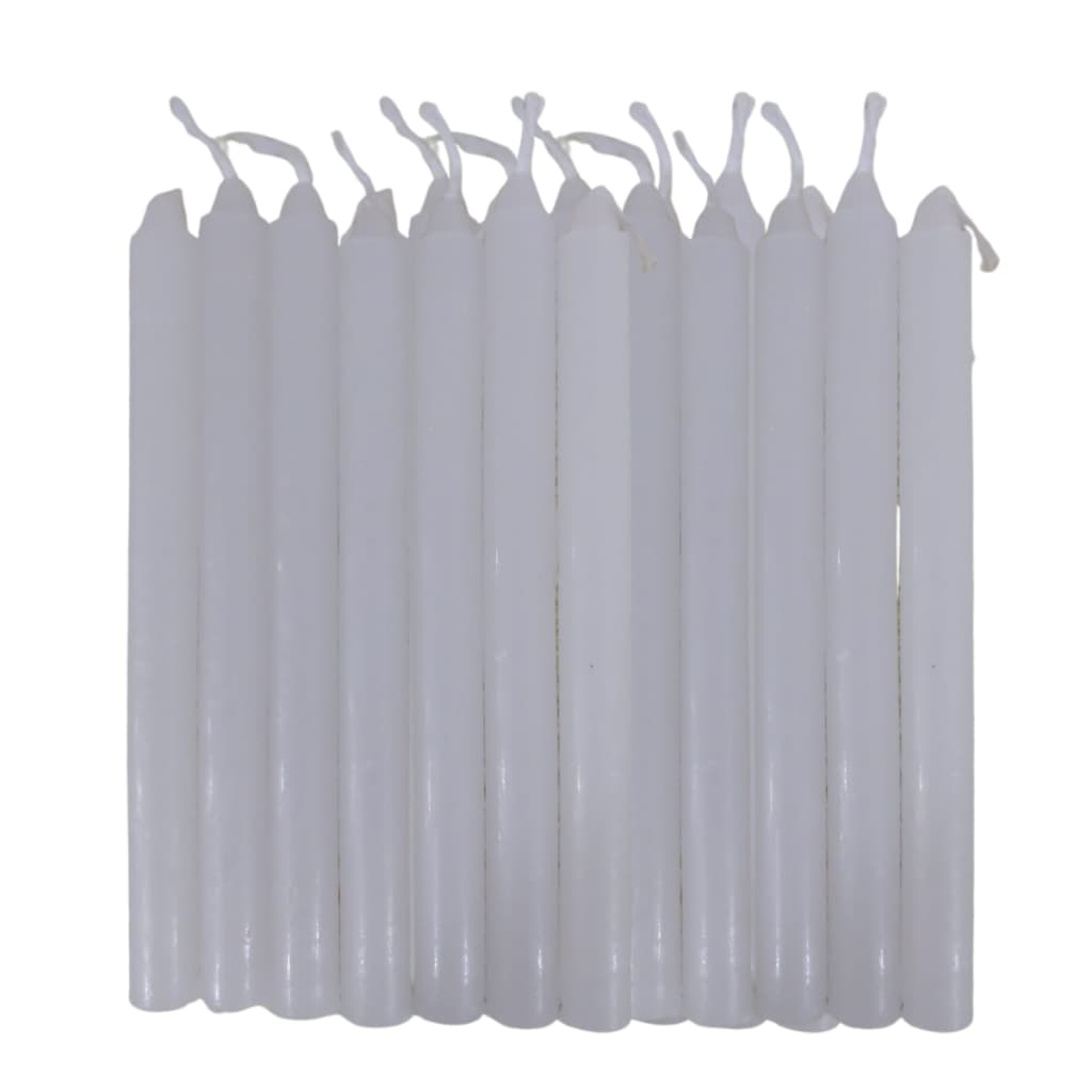 Kit  velas Palito Branca de Parafina Pura 16 cm