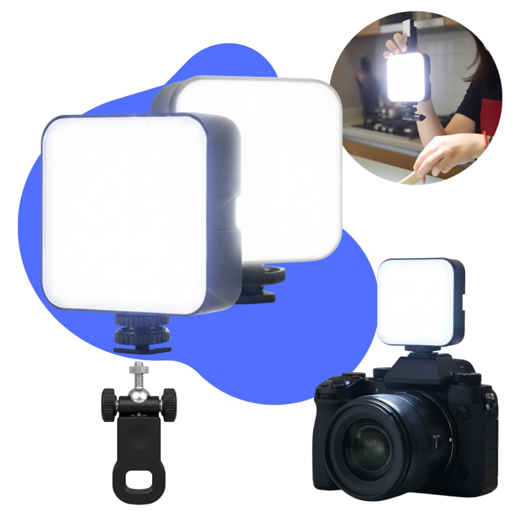 Luz Led Iluminação Fotográfica Selfie Noturna Com Clip Portátil Celular E Notebook Reunião Videoconferencia Online Fotos