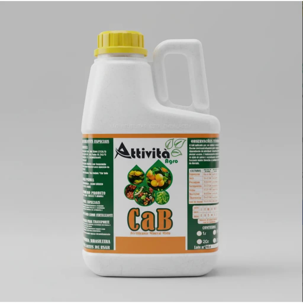 Adubo Fertilizante CaB Calcio e Boro - Foliar e Solo Alto Rendimento