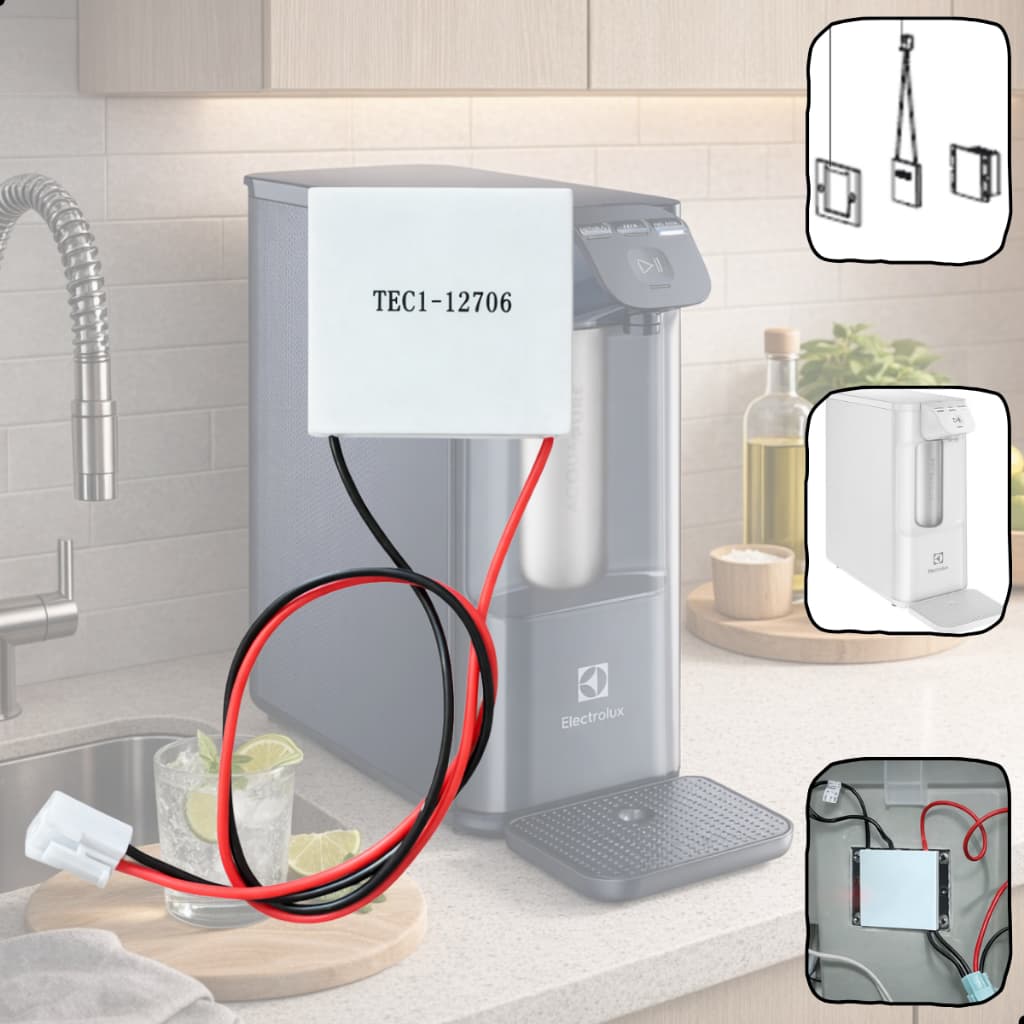 Célula Pastilha Peltier Purificador Electrolux Pa20g Pa25g Pe10b, 10x