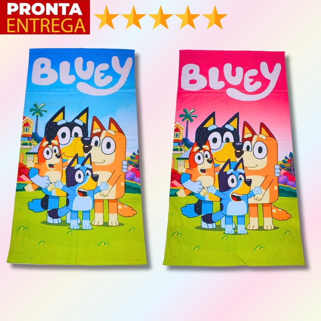 Toalha De Banho E Praia Piscina Infantil Bluey
