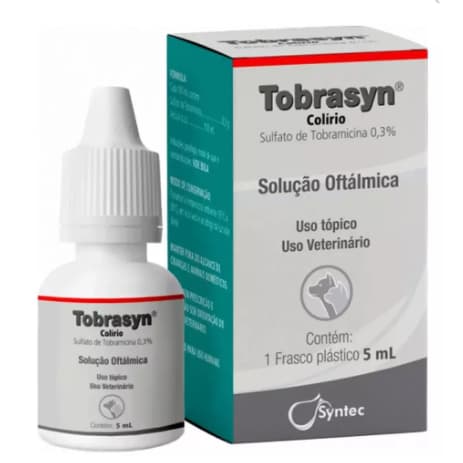 Colírio Tobrasyn Para Cães E Gatos 5ml - Syntec