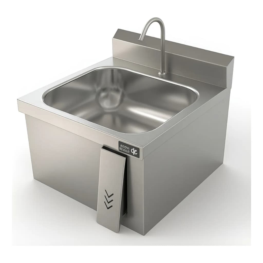 Lavatório Para As Mãos Assepsia Cuba Inox Com Acionamento