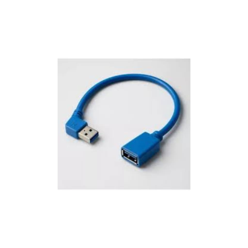 Extensor USB 3.0 Cotovelo 90 Graus Macho para Fêmea – Cabo de Alta Velocidade e Durabilidade