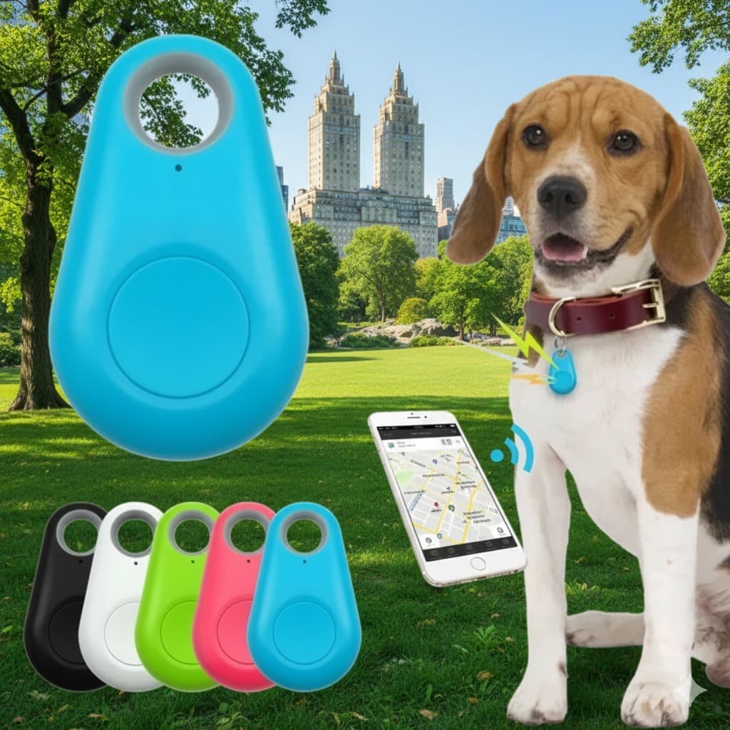 Rastreador Inteligente Tag GPS Anti-Perda Localize Chaves Malas Pets pelo Celular via Bluetooth