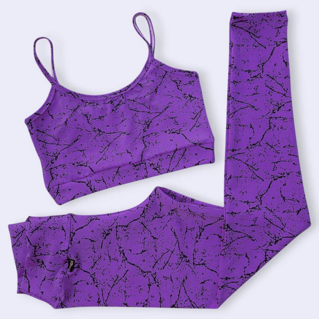Conjunto Calça Legging E Top Alcinha De Academia Feminino Fitness