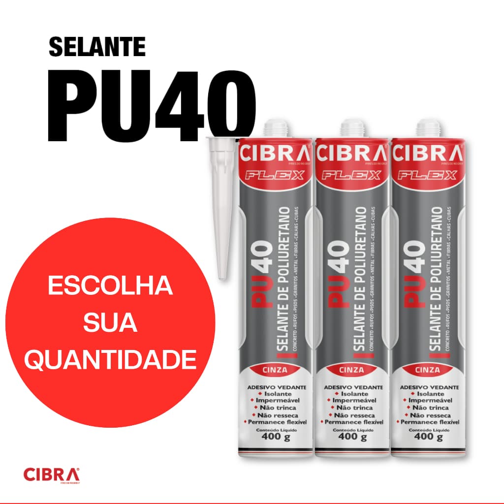 Kit 1-6 Pu40 Cola Selante Silicone Construção 400g Vedação Adesivo Fixa Profissional Madeira Pu 40