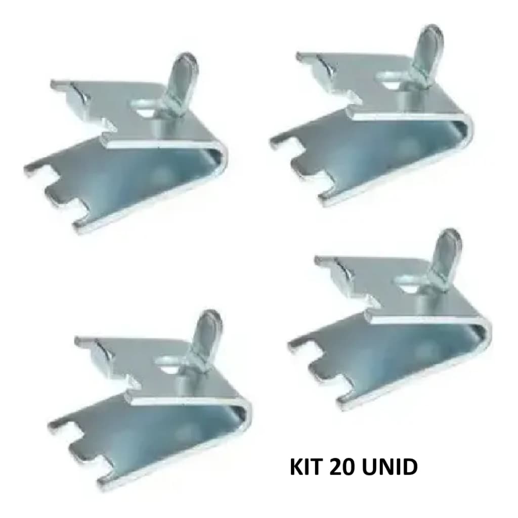 Kit 20 Unidades Suporte Inox Grade Exp. Imbera Gelopar Metalfrio  HUSSMANN GELOPAR E FRICON