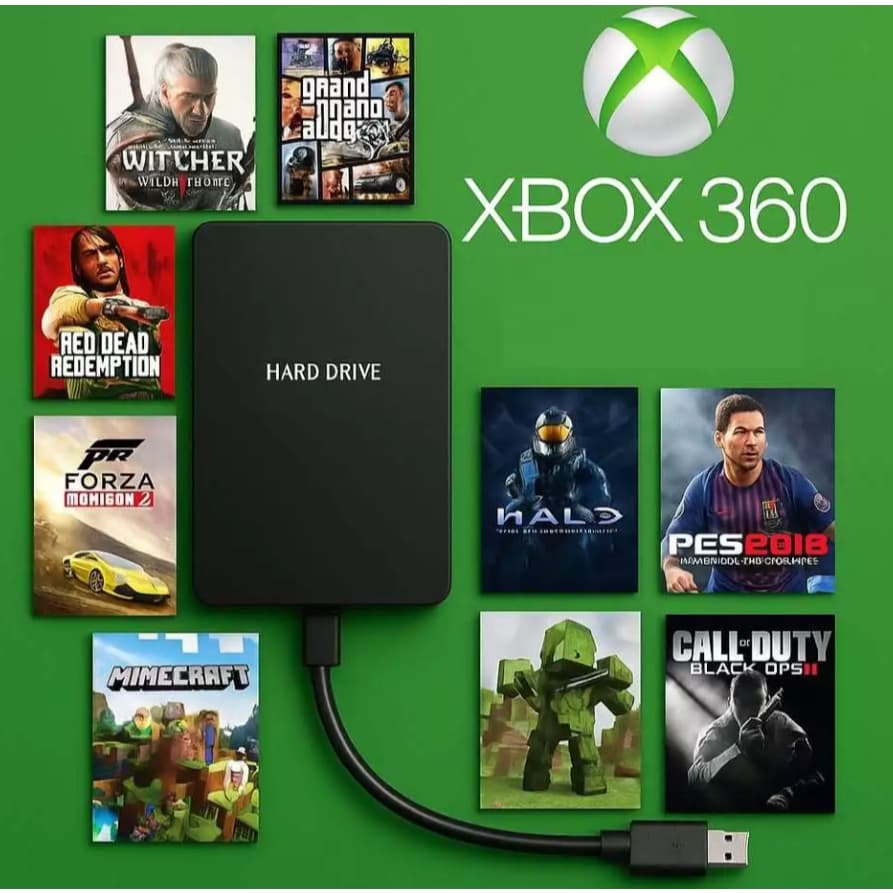 Hd 500 Gb Xploit 50 jogos + 400 Jogos XBLA + + 9000 Jogos retrô Para Xbox 360 Bloqueado