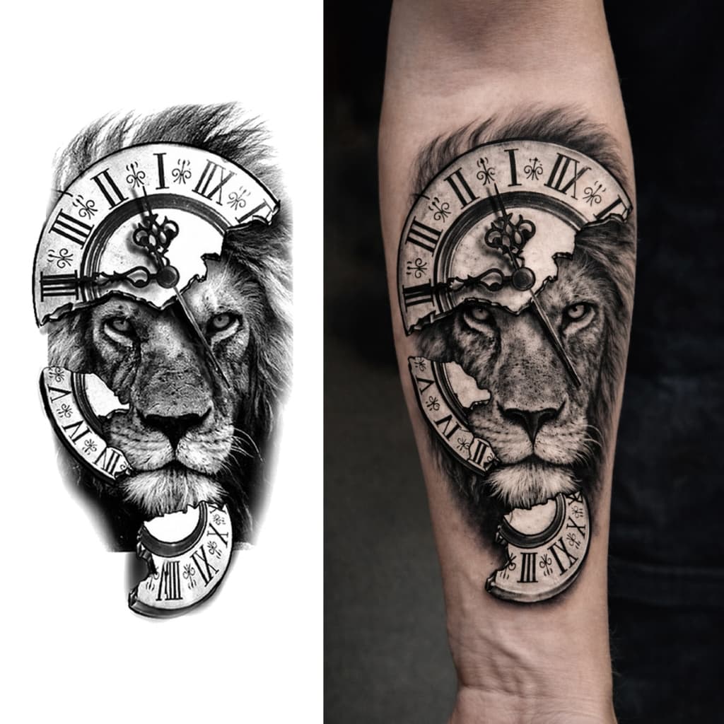 Tatuagem Temporária Falsa A Prova D'Água Adevisa Colorida Removível