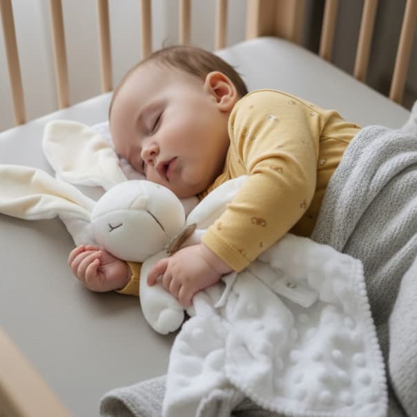 Naninha de Coelhinho Super Macia Com Porta Chupeta | Apego, Conforto e Soninho Tranquilo