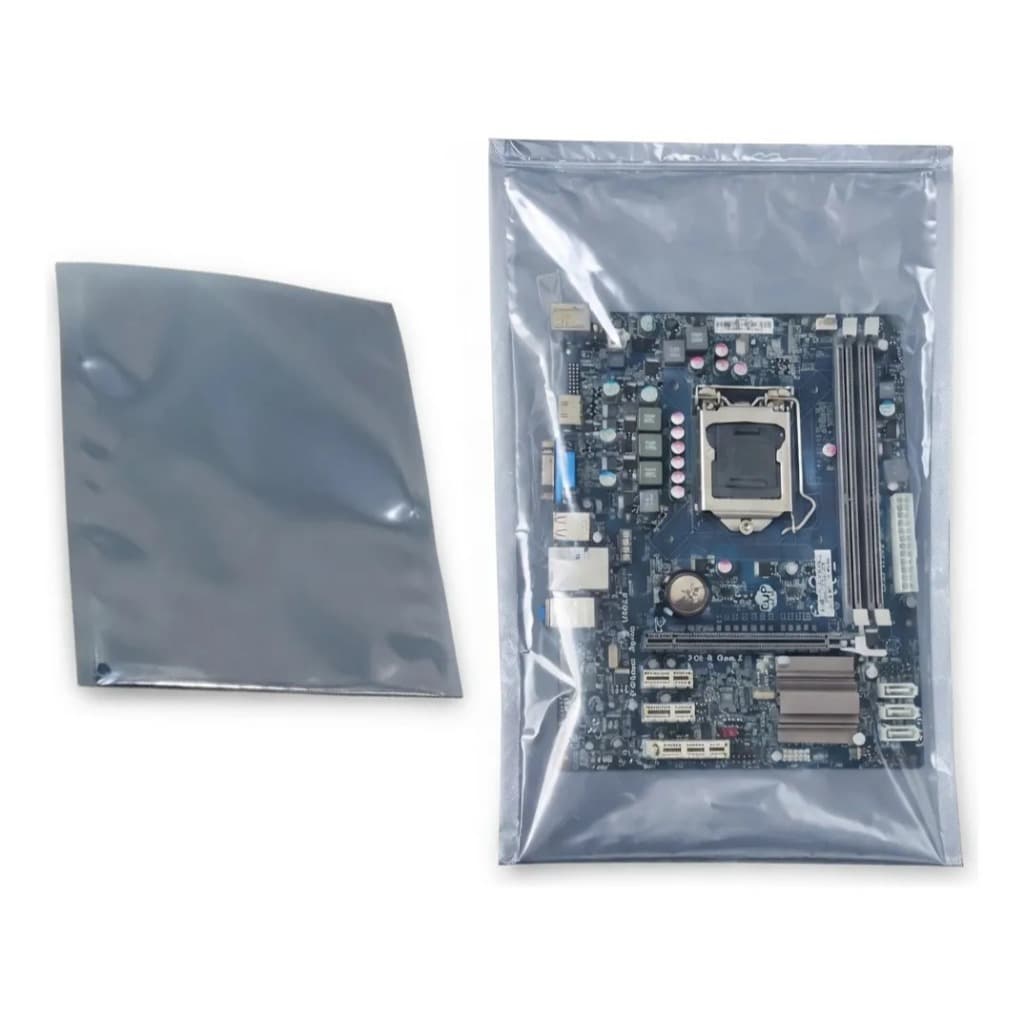 Kit 5 Sacos Metalizados Antiestáticos 30x25cm — Ideal para Placa-Mãe, Placa de Vídeo, HD e Componentes Eletrônicos