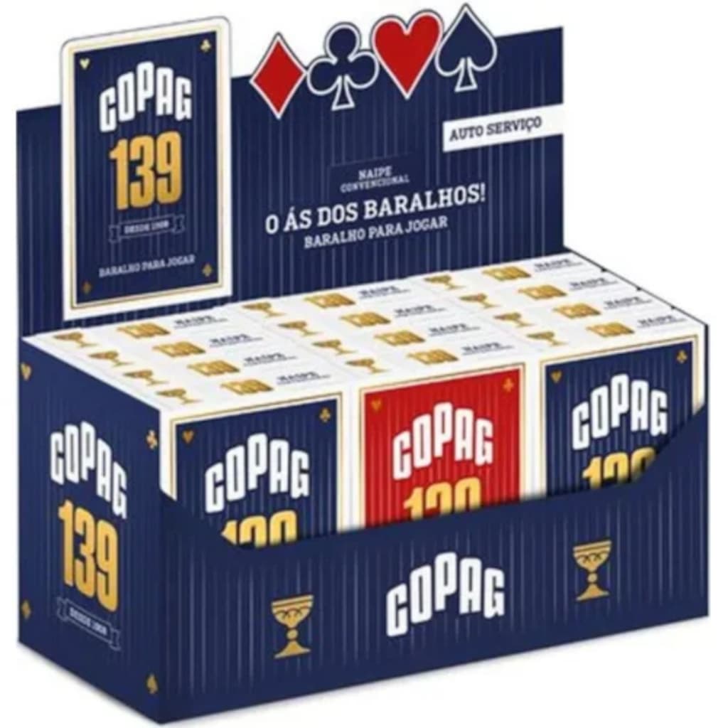 kit baralho com 12 unidade copag cartas de baralhos Copag caixa fechado com 12 unidades