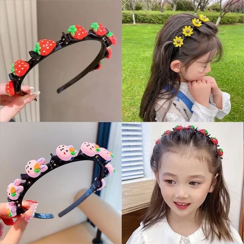 Tiara de Cabelo para Trança Penteados | Presilhas Integradas para Meninas