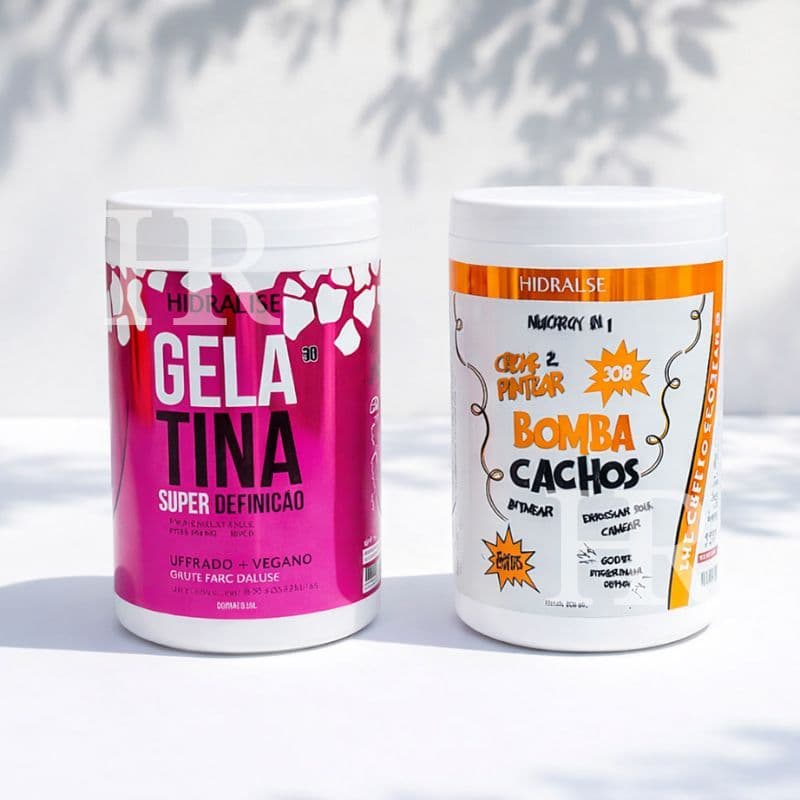 Gelatina Capilar + Creme de Pentear Bomba de Cachos Super Definição 1kg