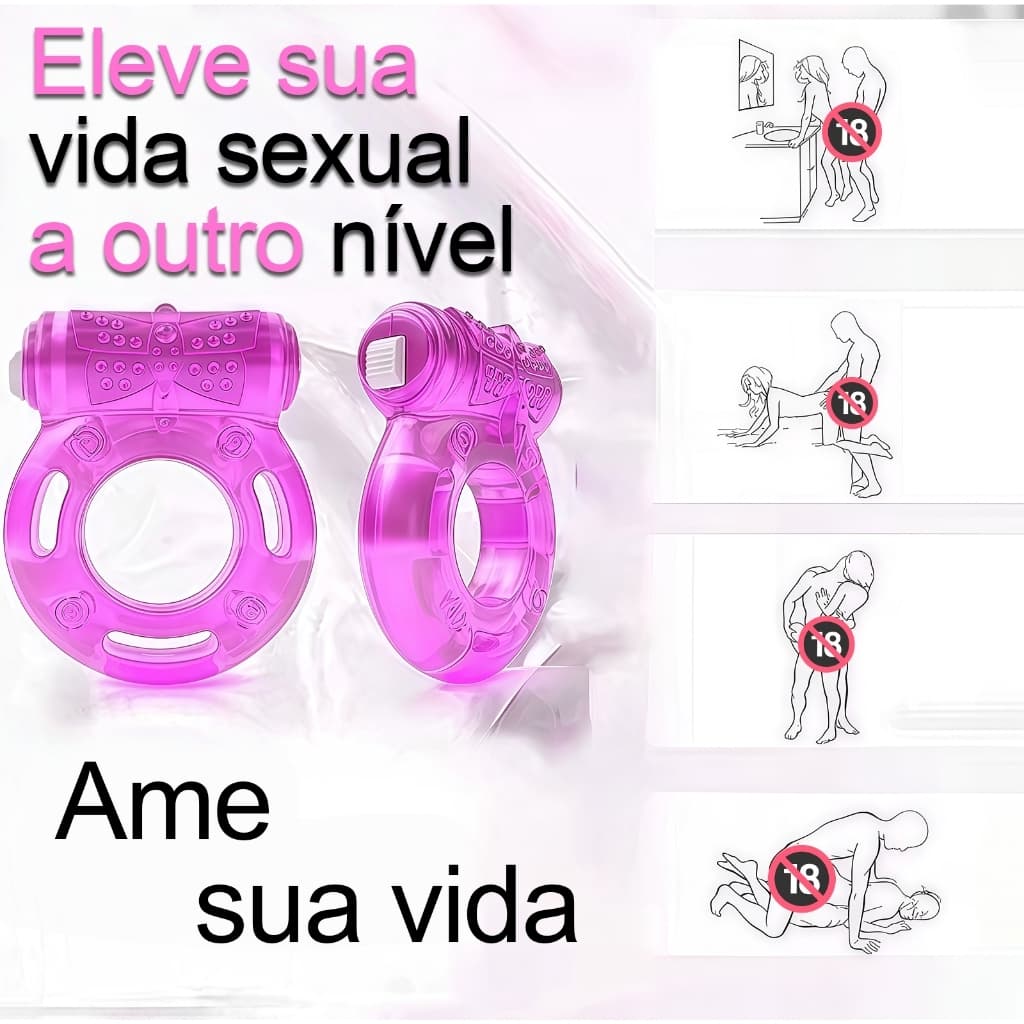 Anel Peniano com Vibração | Acessório Íntimo Adulto | Material Macio e Confortável