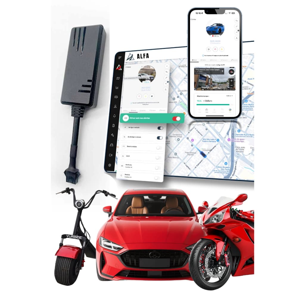 Rastreador GPS Veicular J16 Com Aplicativo em Tempo Real  | 4G | Carro, Moto, Caminhão e Frotas