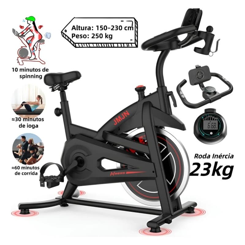 Bike Spinning para Apartamento 250kg Bicicleta Ergométrica Mecânica 23kg bicicleta ergometrica Para Exercícios Profissio