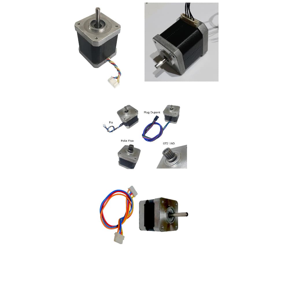 Motor de Passo nema 17 / 2kg - 8Kg / 4 Fios Bipolar / CNC 3D Laser /