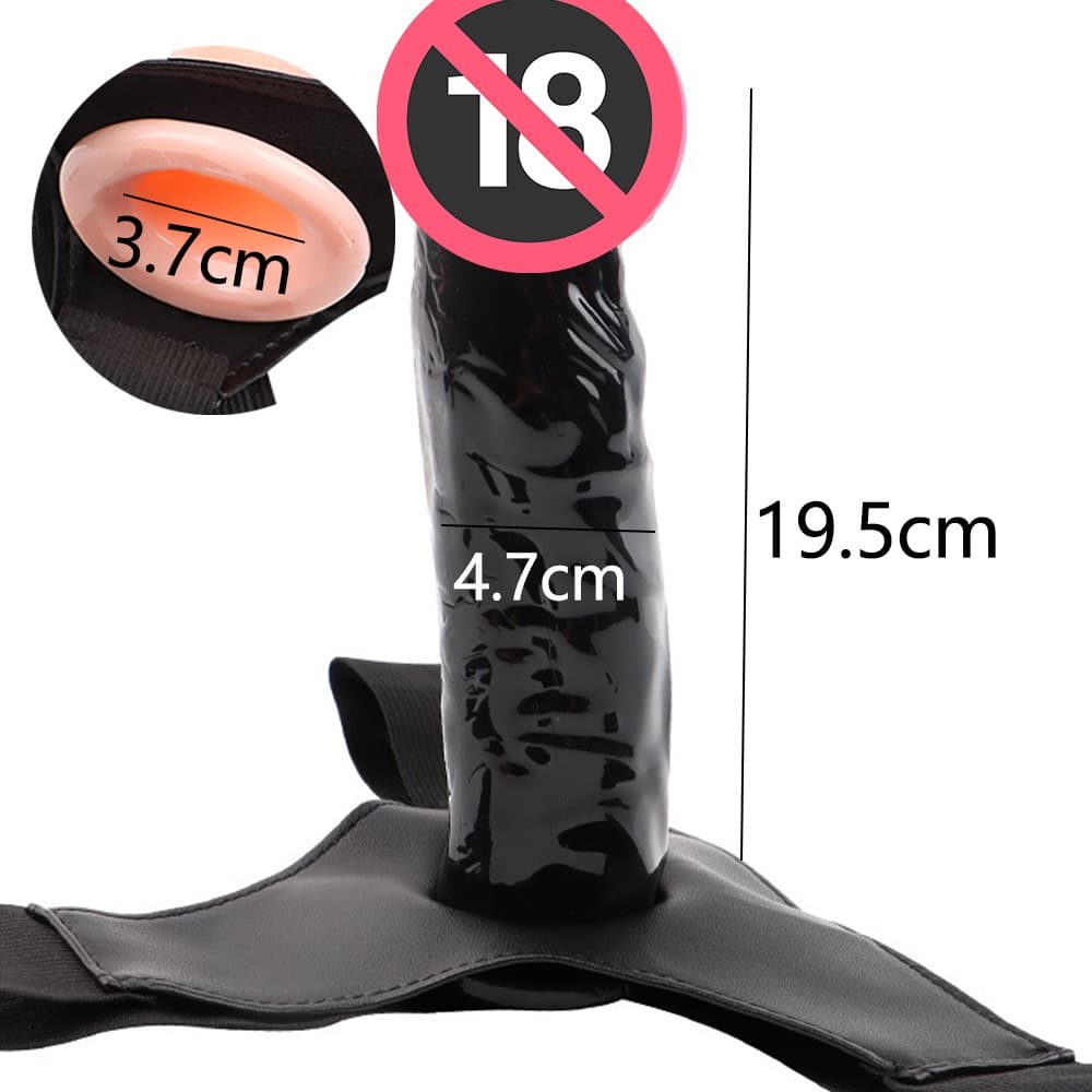 Cinta Peniana com Pênis Realístico em Silicone Macio – Maciço com Veias Salientes