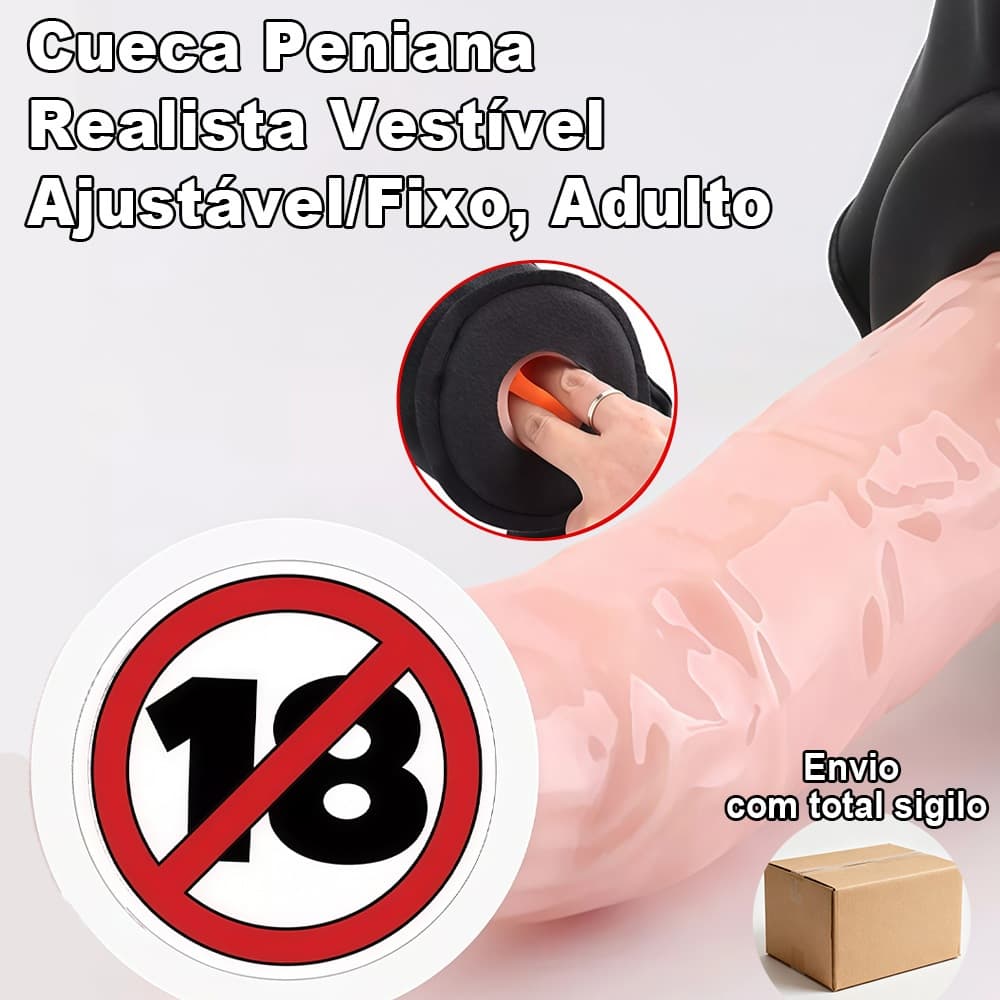 Cintaralho Capa + Cinta Peniana em Silicone com Elastano e Courino Aveludado para Maior Conforto