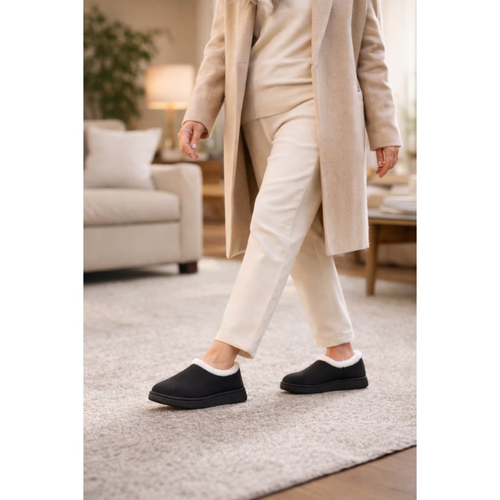 Babuche, Estilo Pantufa Forrado Com Lã Para Inverno - Tipo Ugg