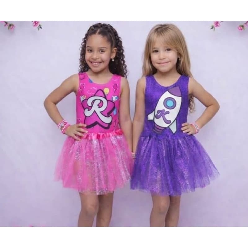Fantasia Emily Vick Infantil Carnaval Conjunto Body + Saia de Tule Rosa Festa