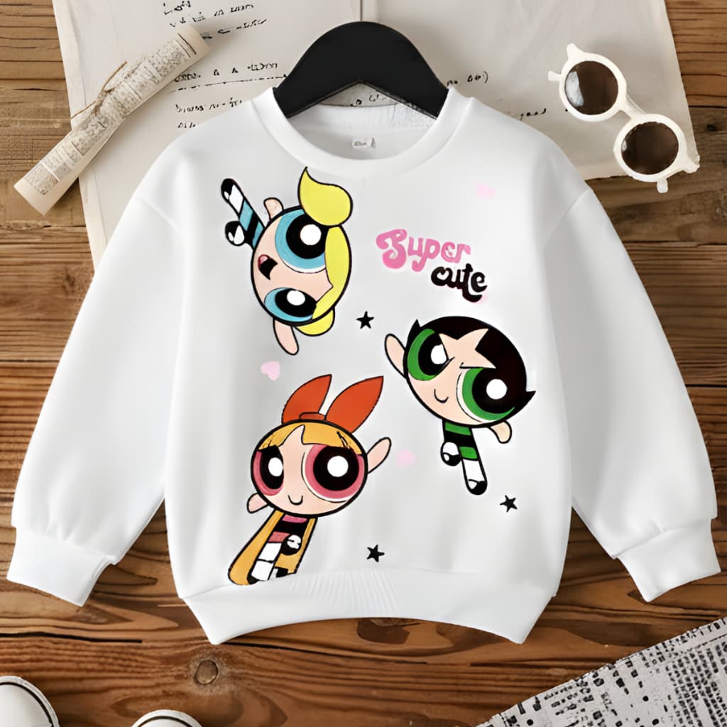 Moletom Feminino Infantil Meninas Poderosas Delicado Flanelado 02 ao 12 !