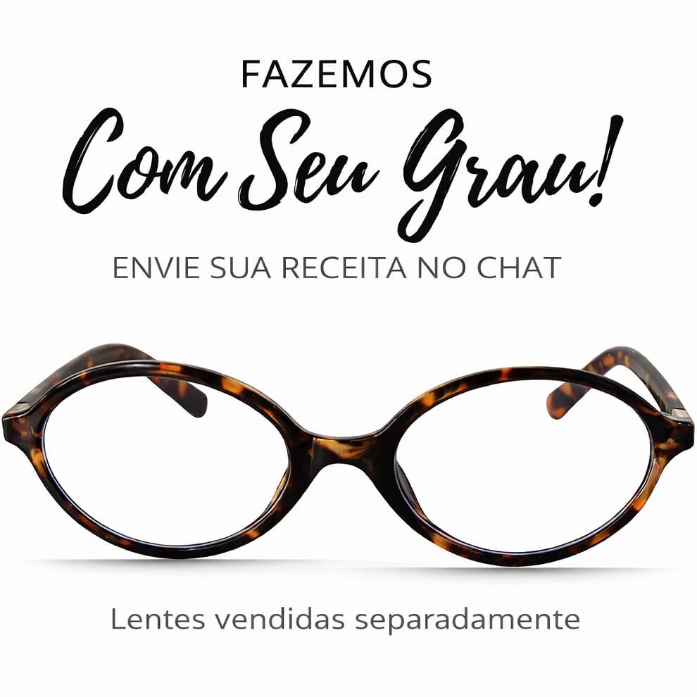 Óculos de Sol Grau Feminino Leopardo Armação Retrô Ultra Leve Para Rosto Pequeno Proteção UV400 Premium