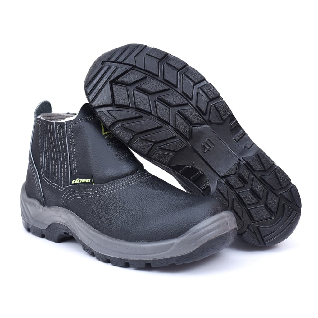 Botina de Segurança Epi Para Eletricista de Couro Com Bico Composite CA 38753 Bota Reforçada