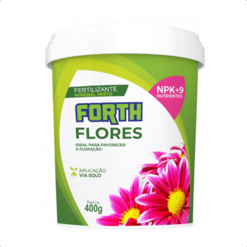 Adubo Fertilizante Forth Jardim Flores Floração Produção NPK+ Crescimento Nutrição