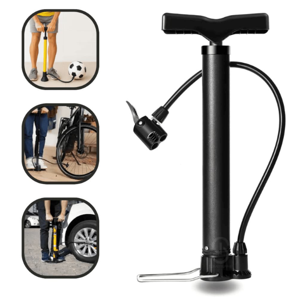 Bomba De Ar Encher Pneu Bicicleta Bola Moto Piscina Balão Forte Compacta e Leve