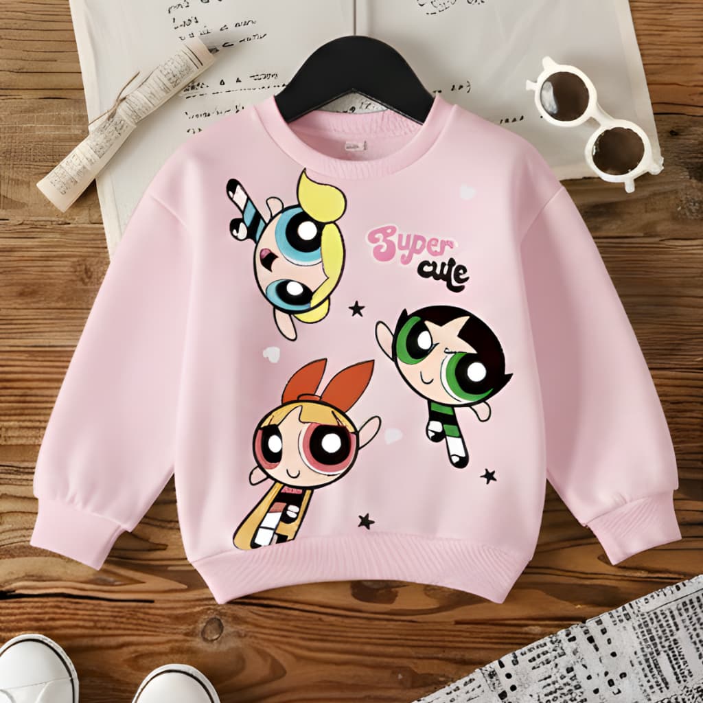 Moletom Infantil Meninas Poderosas Flanelado Quentinho 02 ao 12