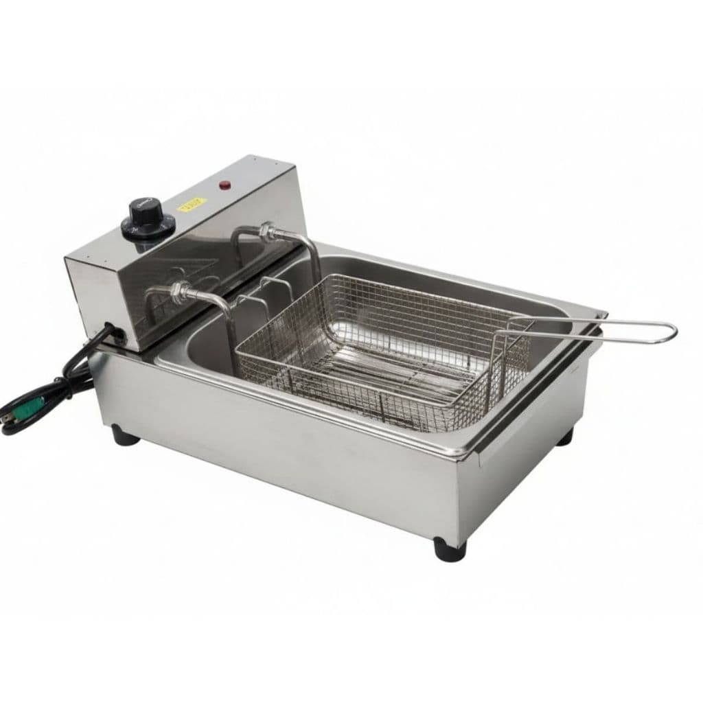 Fritadeira Elétrica 5 Litros em Inox Industrial Profissional