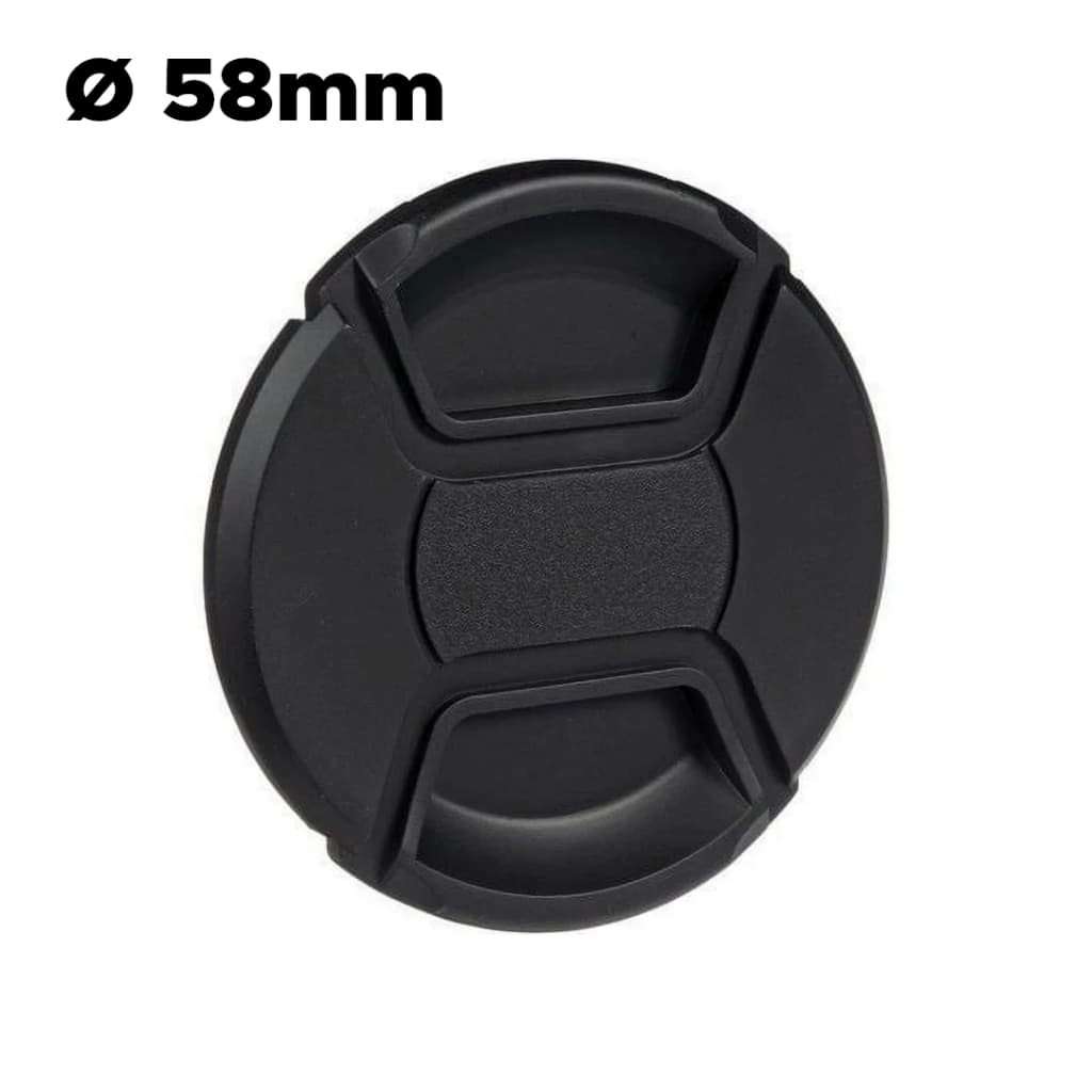 Tampinha Frontal câmera Lente Ø 58mm universal DSLR EF EF-s Lentes sony canon nikon