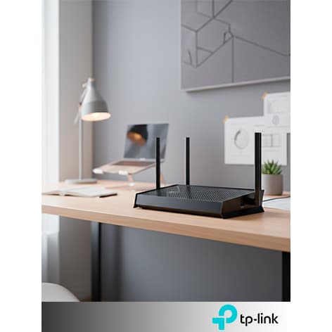 Roteador TP-Link EB210 Pro, Dual Band BE3600, 2,5 Gbps, Wi-Fi 7, Preto