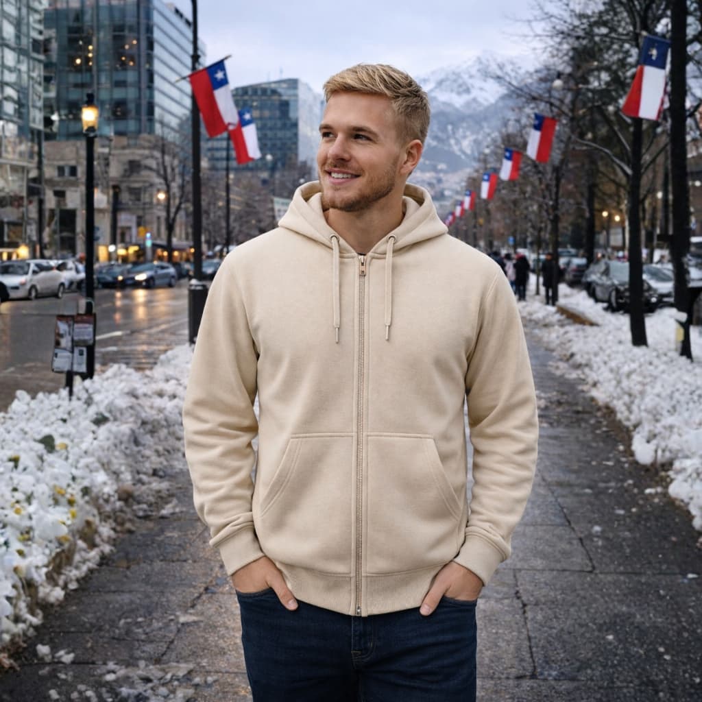 MOLETOM ZIPER FLANELADO UNISSEX- MARCA