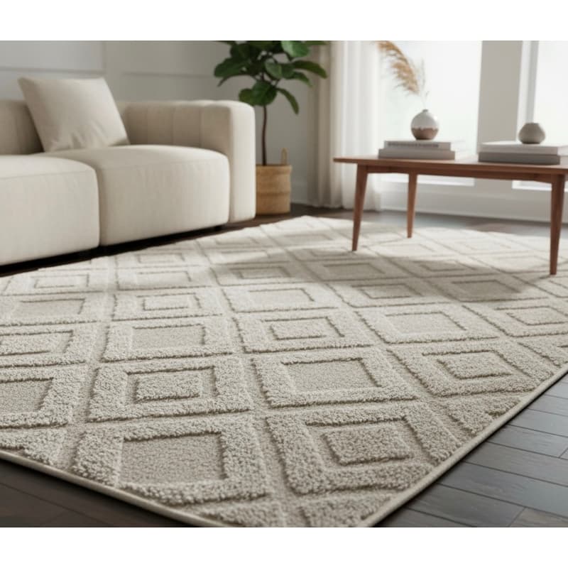 Tapete Sala Pelo Baixo Grande Macio 3x2 Antiderrapante