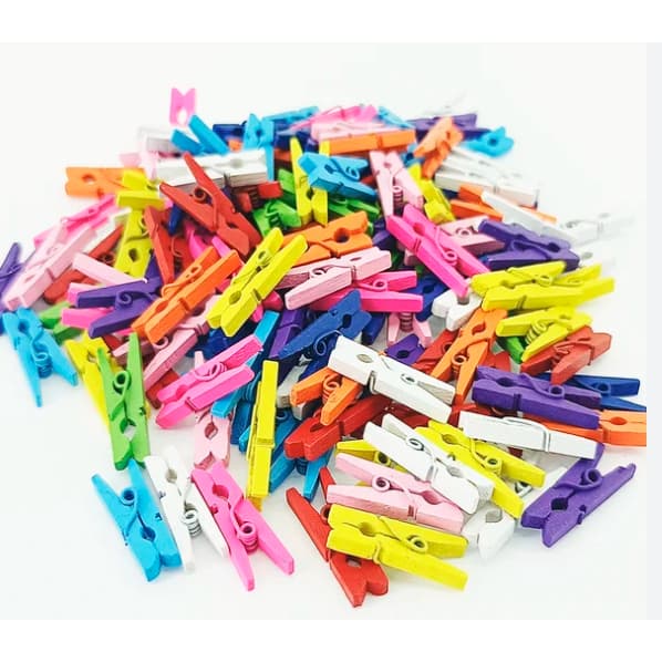 Kit 100 Unidades Mini Pregadores