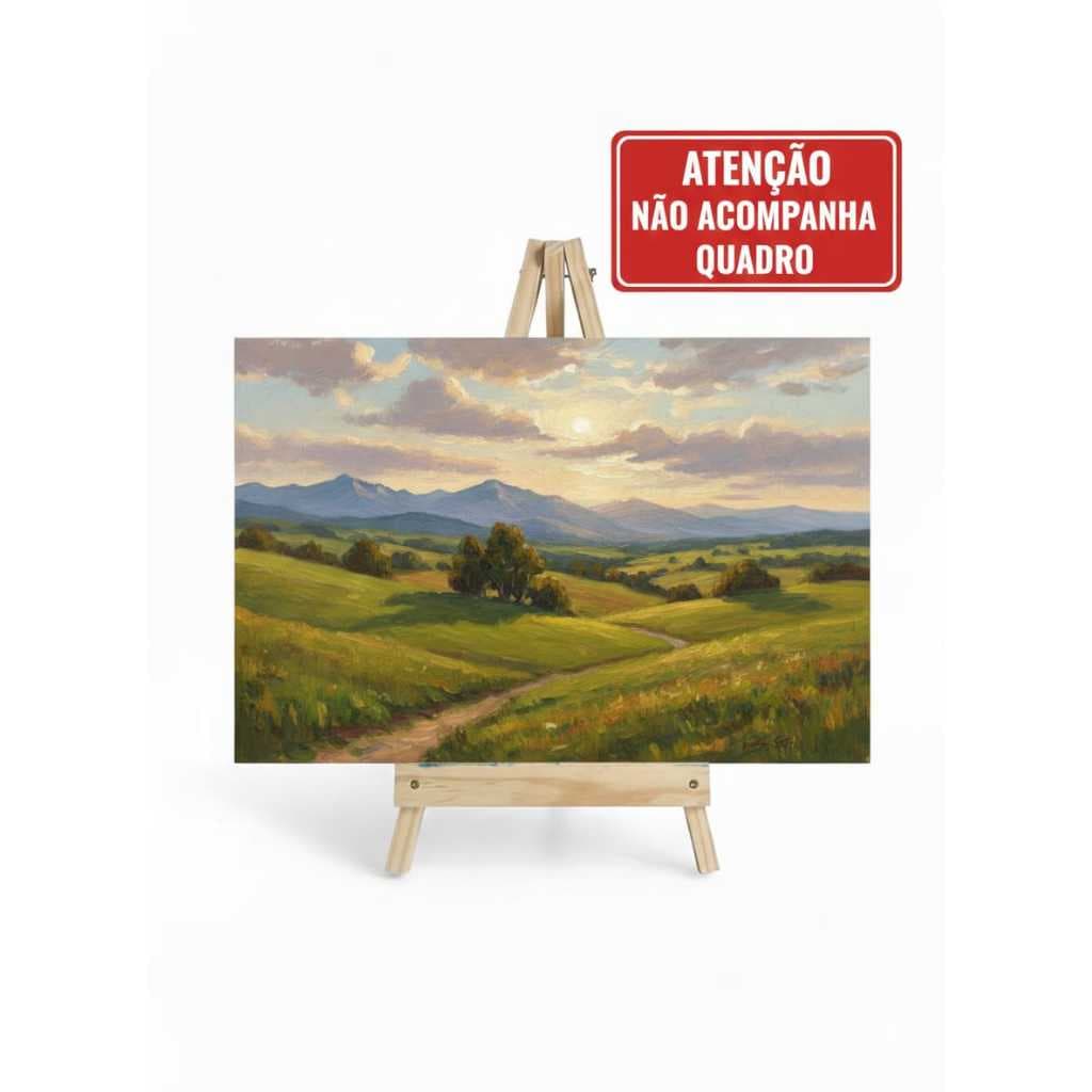 Cavalete para Pintura de Tela/ Quadro em Madeira Pinus 50 cm Mesa