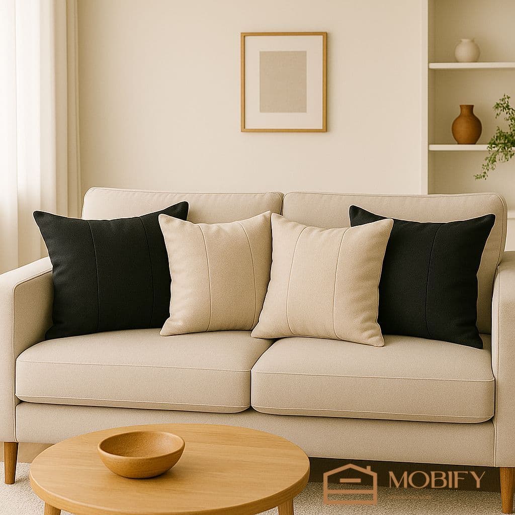 Kit 4 Almofadas Cheia em Suede Decorativas Ziper Invisivel varias cores