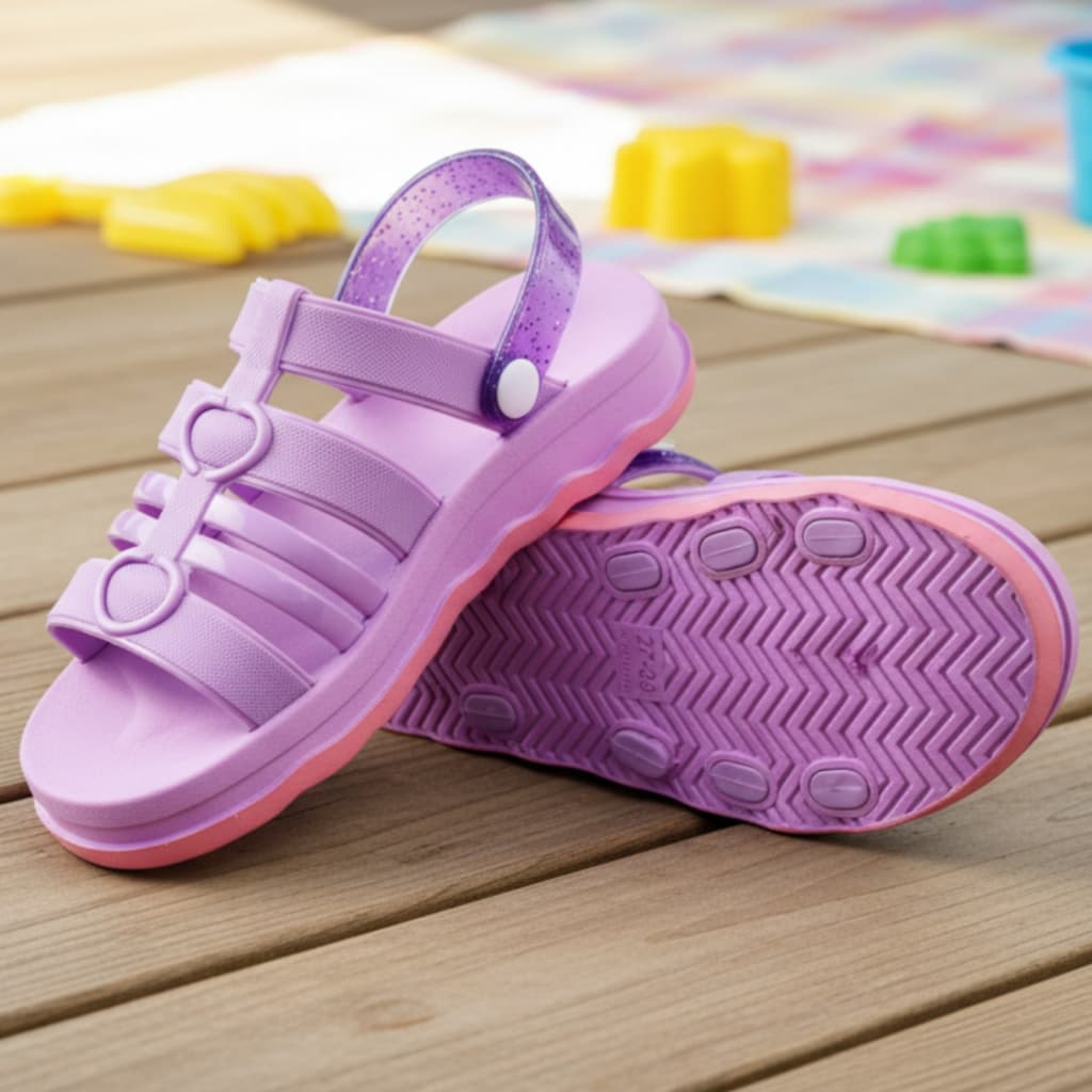 Sandália Papete Infantil Menina Blogueirinha Estilosa Charmosa Confortável Lançamento Lulu