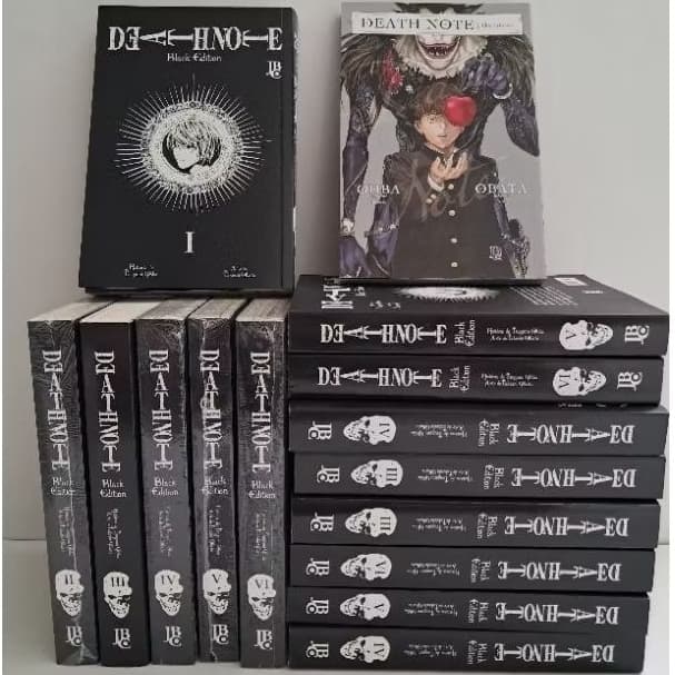 Mangá Death Note Black Edition - Vol. 1 ao 6 - Coleção Completa