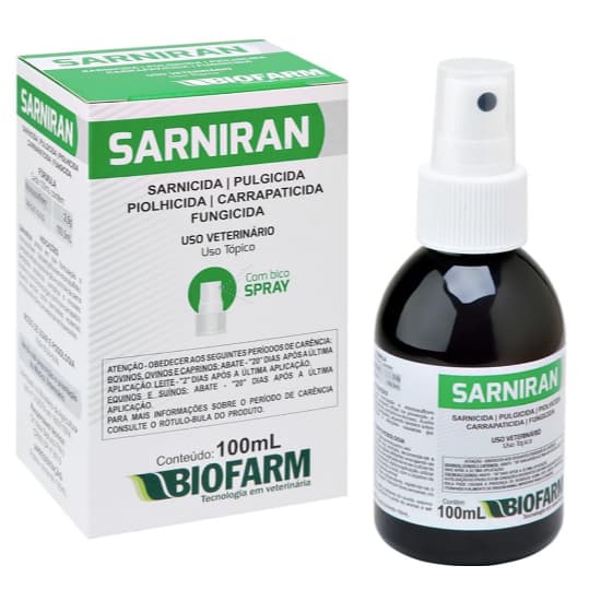 SARNIRAN SOL SPRAY 100ML - BIOFARM USO VET