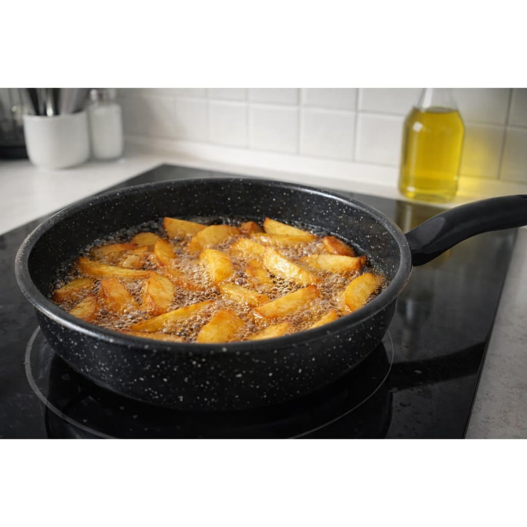 Frigideira Funda De Ferro Esmaltado Indução 26cm