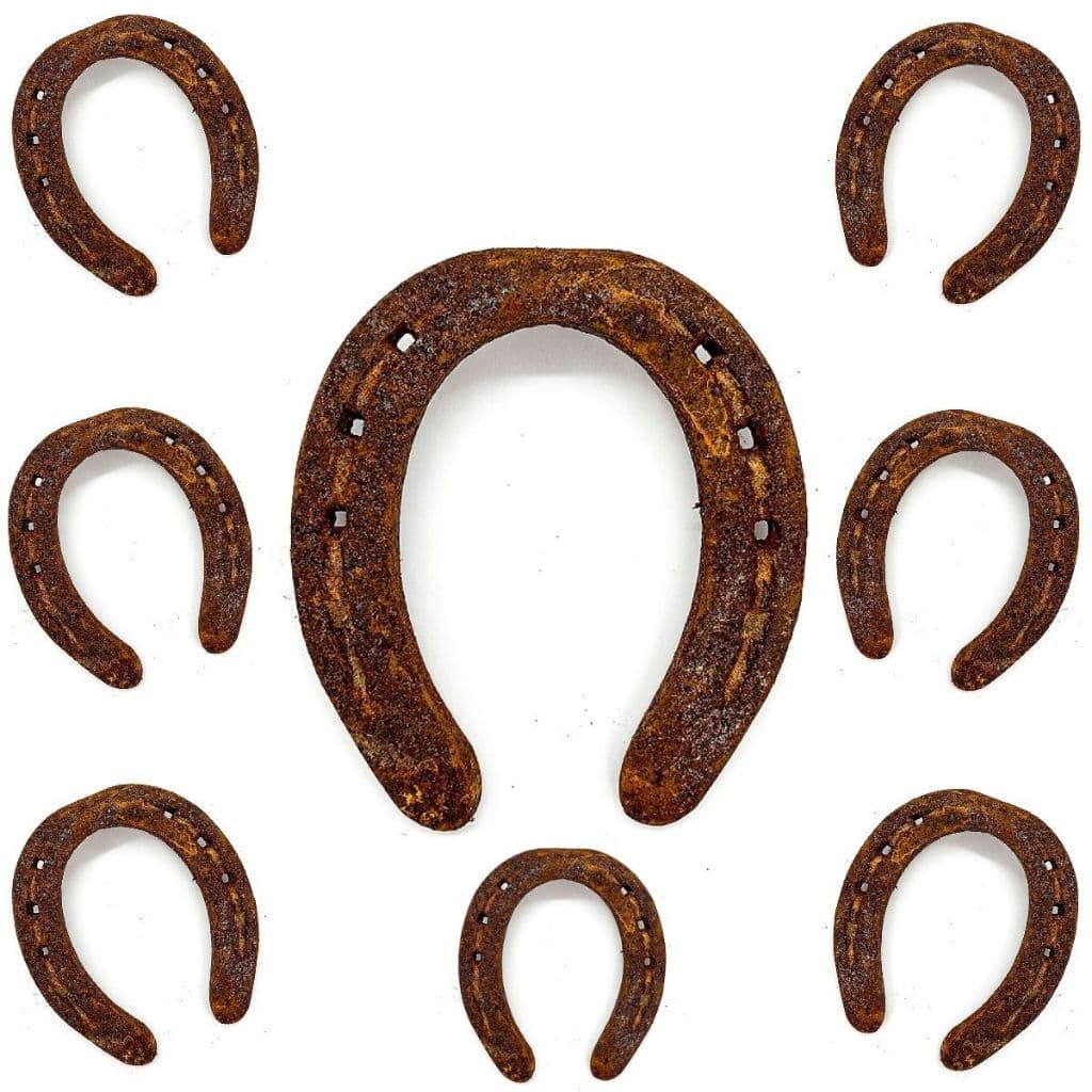 Kit 8 Ferraduras Original Ferro Ogum Assentamento e Firmeza