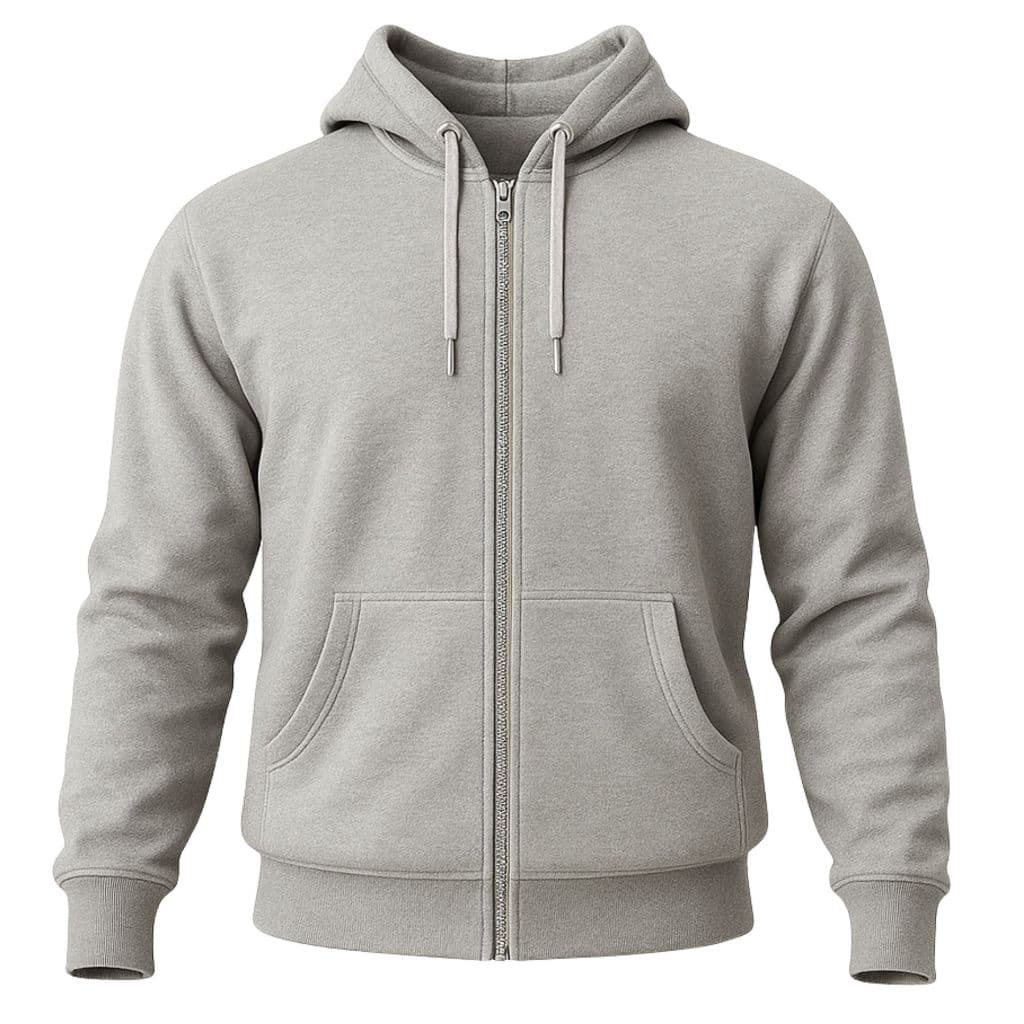 Moletom Masculino Ziper Com Bolso Canguru E Capuz Jaqueta-Promoção