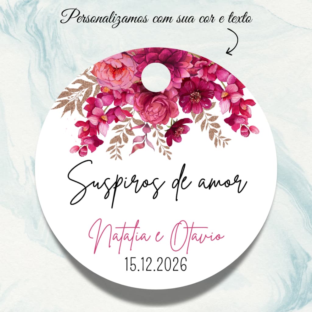 Tags para lembrancinhas de aniversário, casamento, bem-casados etc