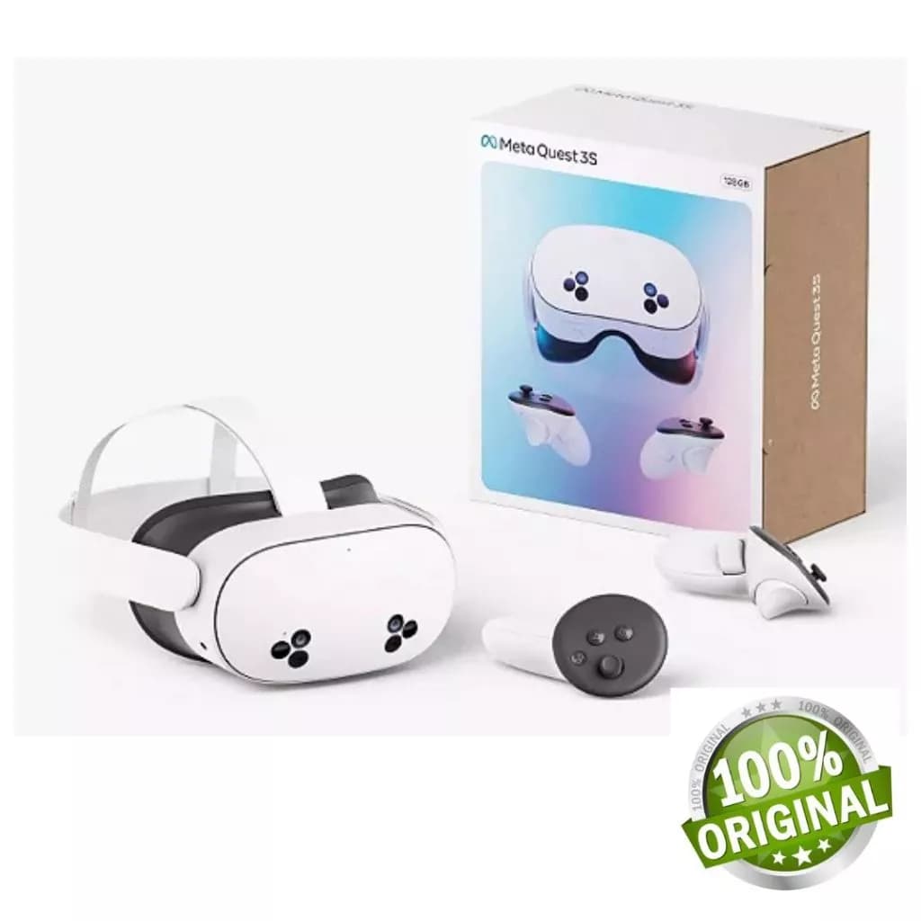 Óculos de Realidade Virtual Meta Quest 3S 128 Gb Com Wi-Fi LACRADO 100% Original